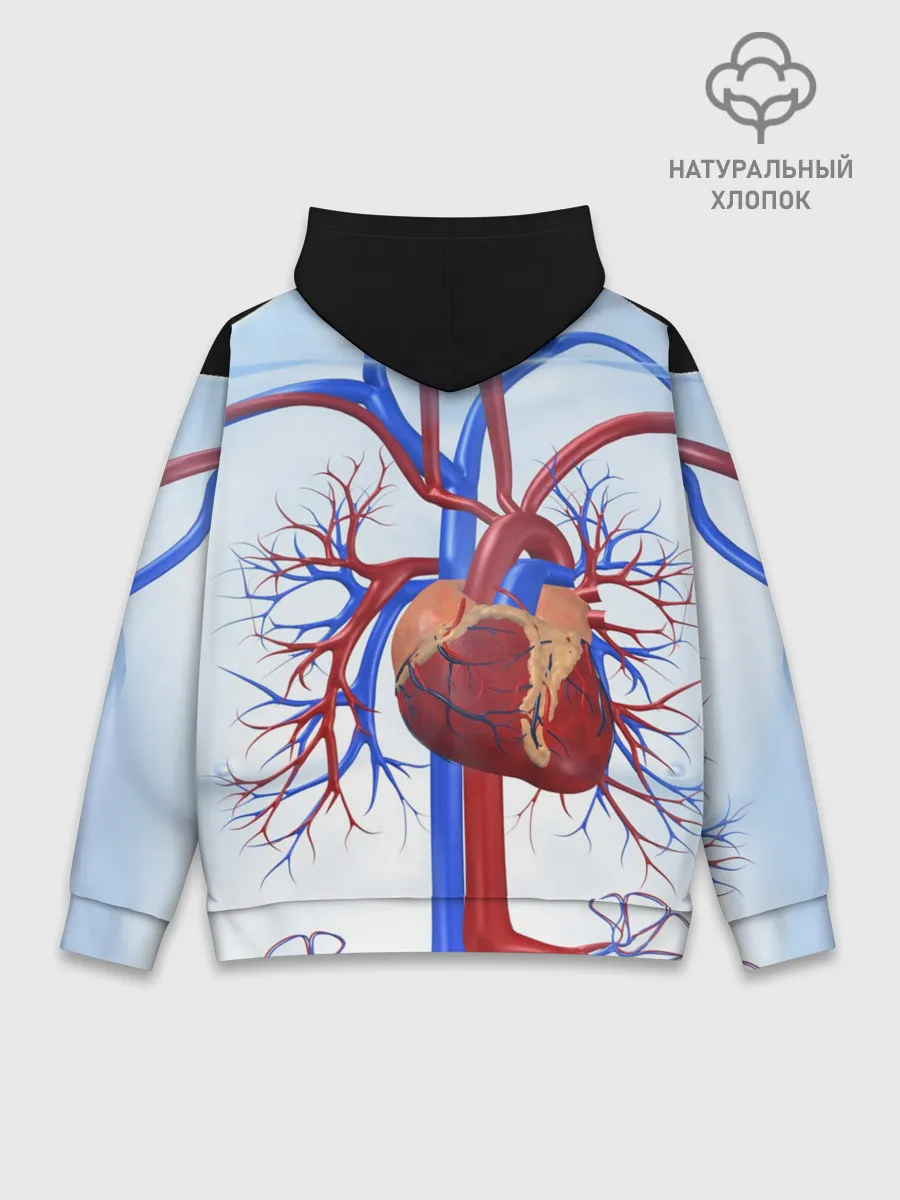 Худи мужской база хлопок / Сердце