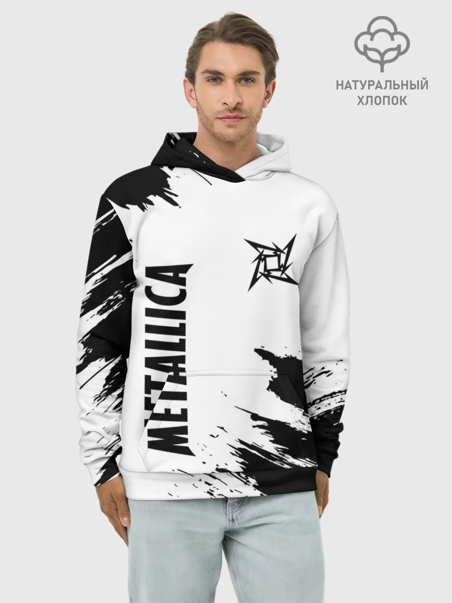Худи мужской база хлопок / METALLICA / МЕТАЛЛИКА
