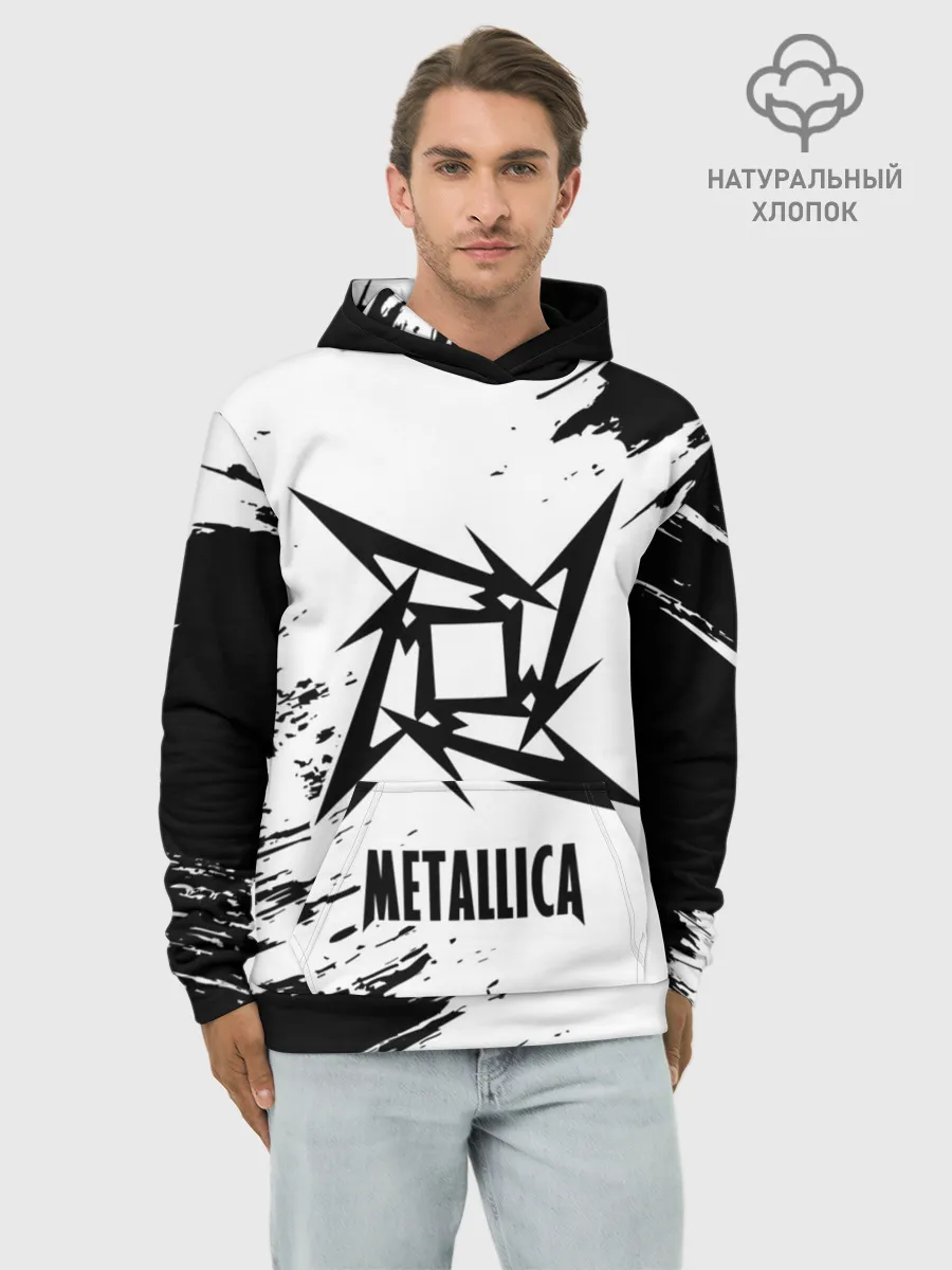 Худи мужской база хлопок / METALLICA / МЕТАЛЛИКА