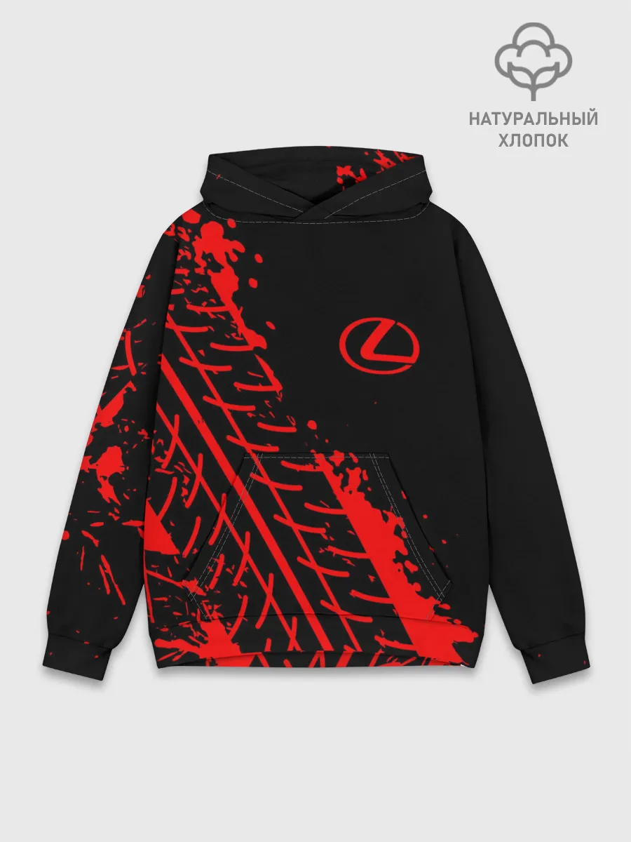 Худи мужской база хлопок / LEXUS / ЛЕКСУС