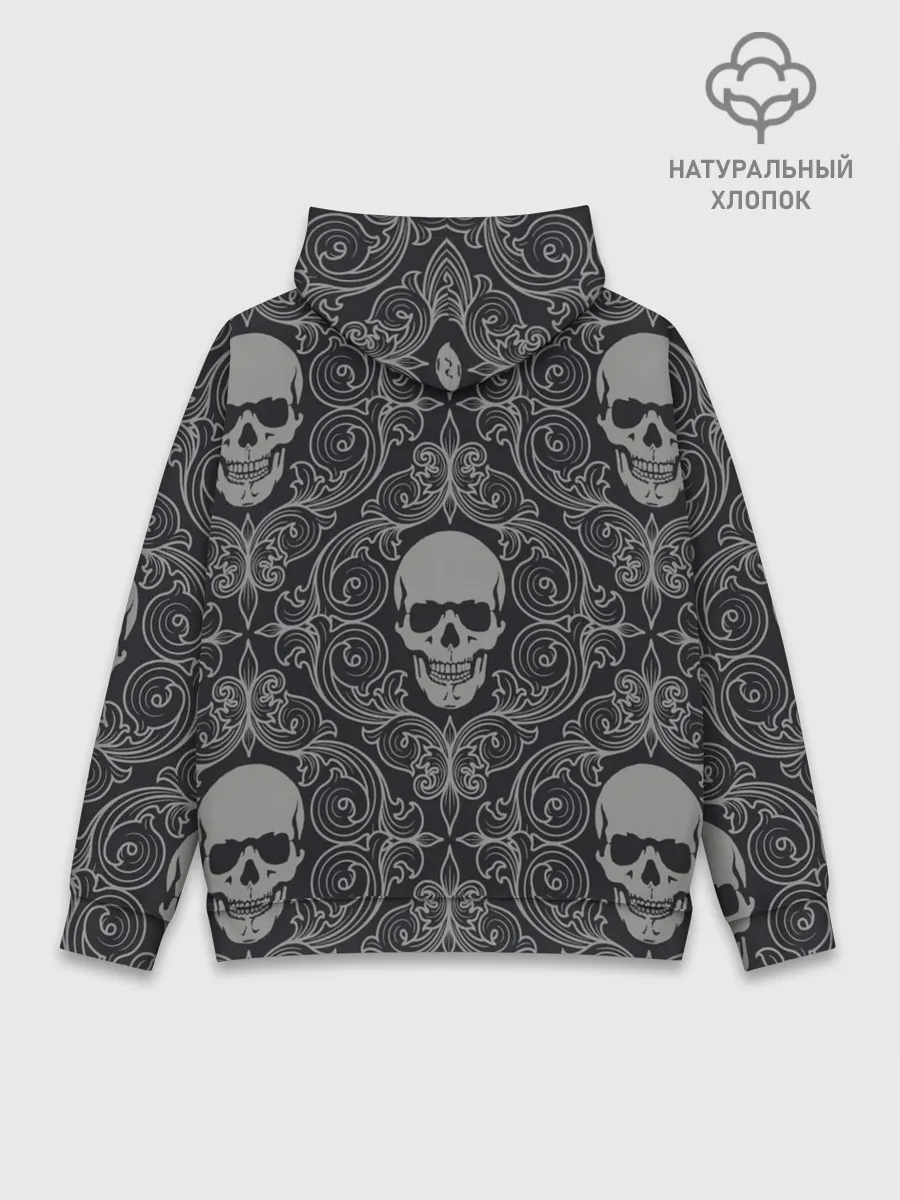 Худи мужской база хлопок / Skulls