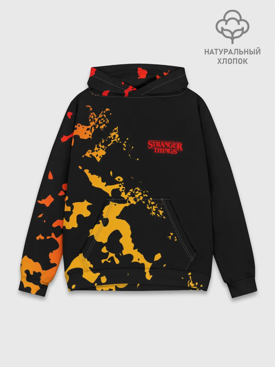 Худи мужской база хлопок / ОЧЕНЬ СТРАННЫЕ ДЕЛА / STRANGER