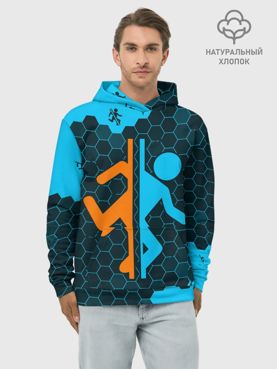 Худи мужской база хлопок / PORTAL / ПОРТАЛ