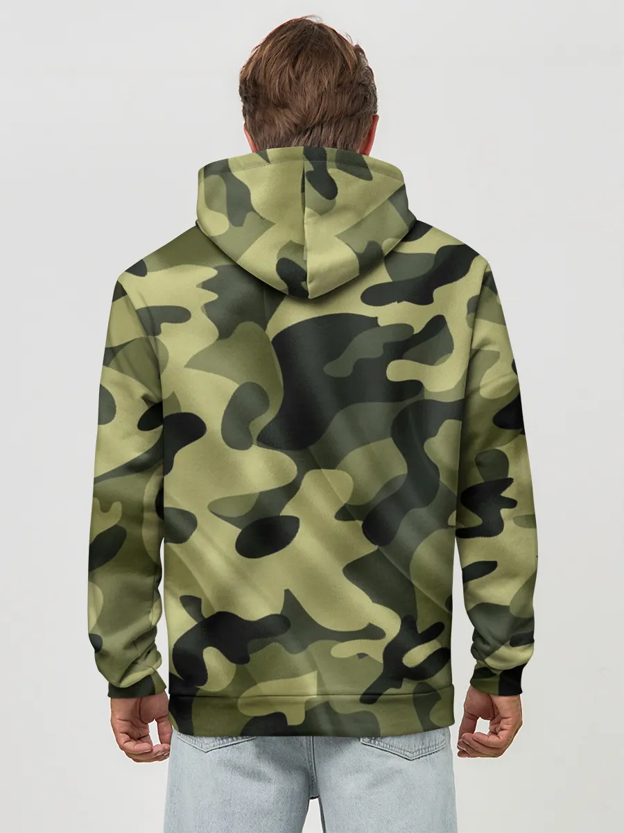 Худи мужской база хлопок / Милитари