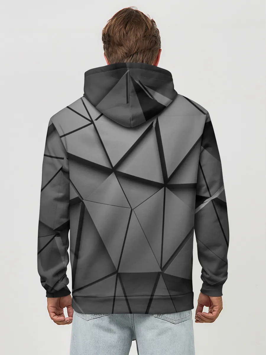 Худи мужской база хлопок / ABSTRACTION STYLE