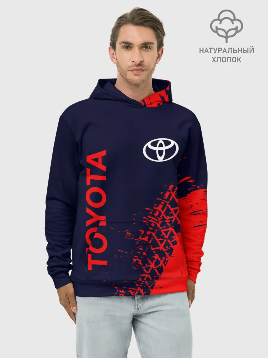 Худи мужской база хлопок / TOYOTA / ТОЙОТА
