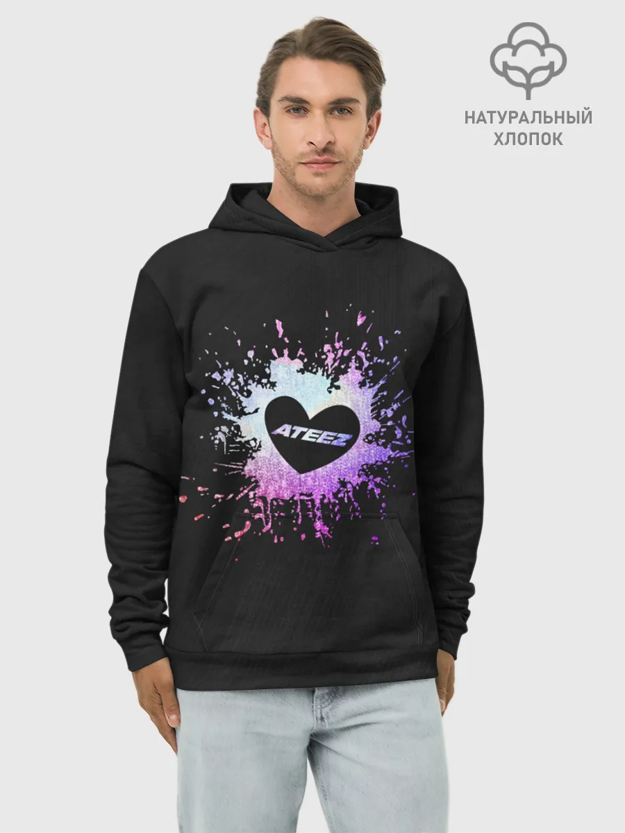 Худи мужской база хлопок / ATEEZ