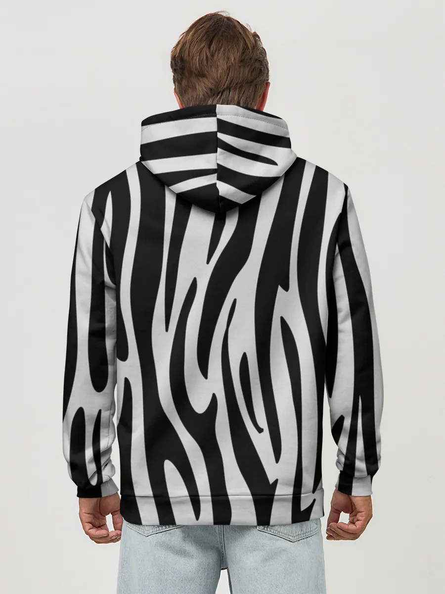 Худи мужской база хлопок / Zebra
