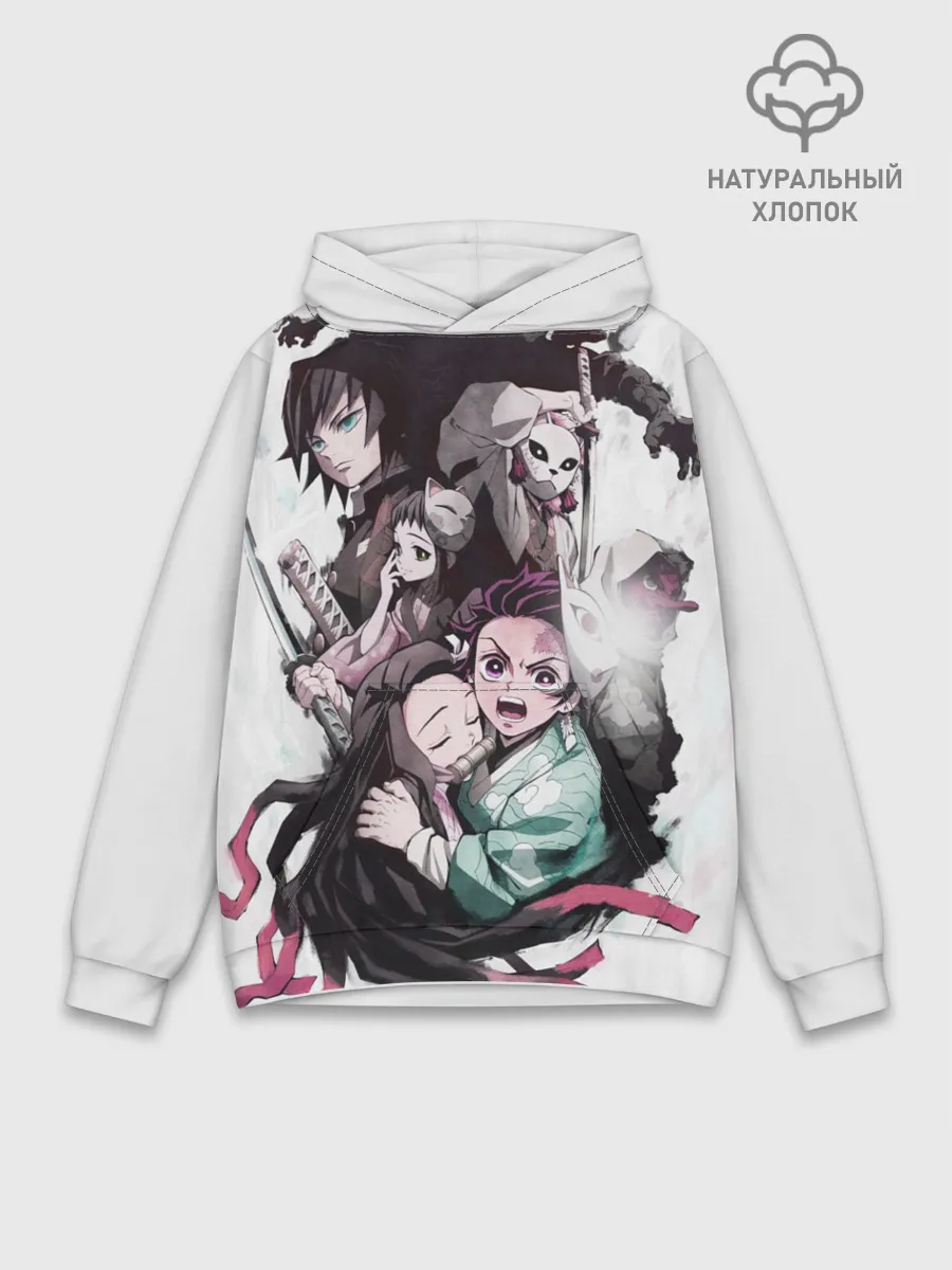 Худи мужской база хлопок / Убийца Демонов постер