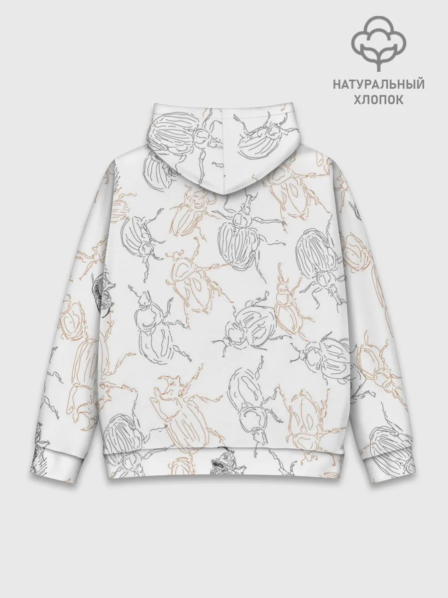 Худи мужской база хлопок / Ползучие жучки