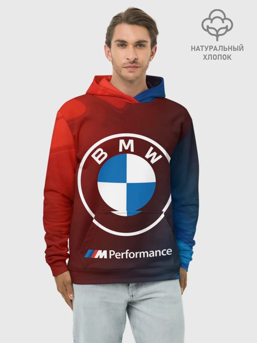 Худи мужской база хлопок / BMW / БМВ