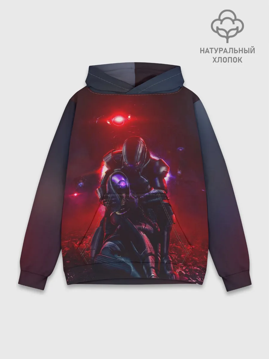 Худи мужской база хлопок / MASS EFFECT