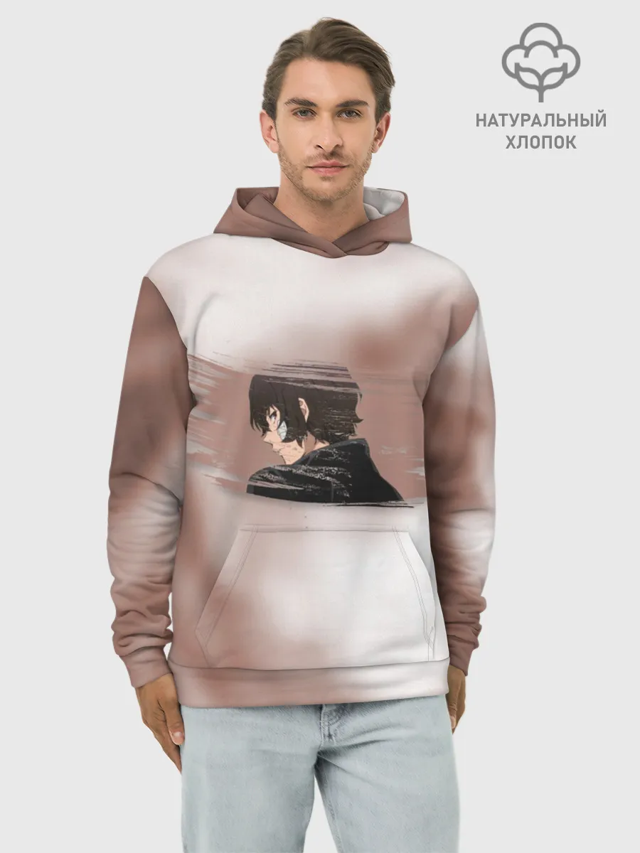 Худи мужской база хлопок / Дазай Осаму