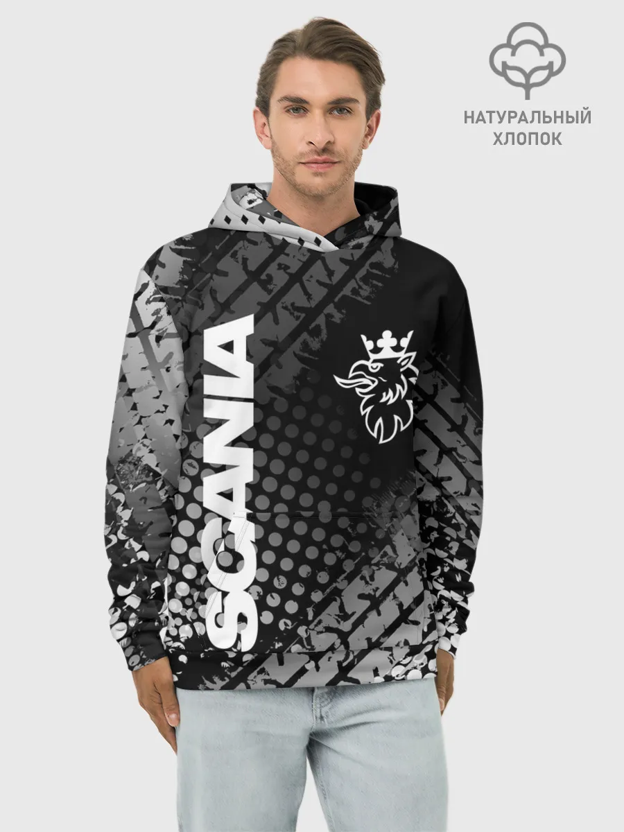 Худи мужской база хлопок / Scania