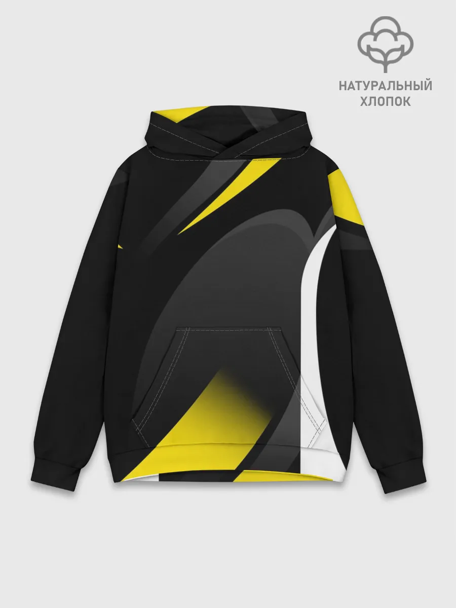 Худи мужской база хлопок / SPORT WEAR YELLOW