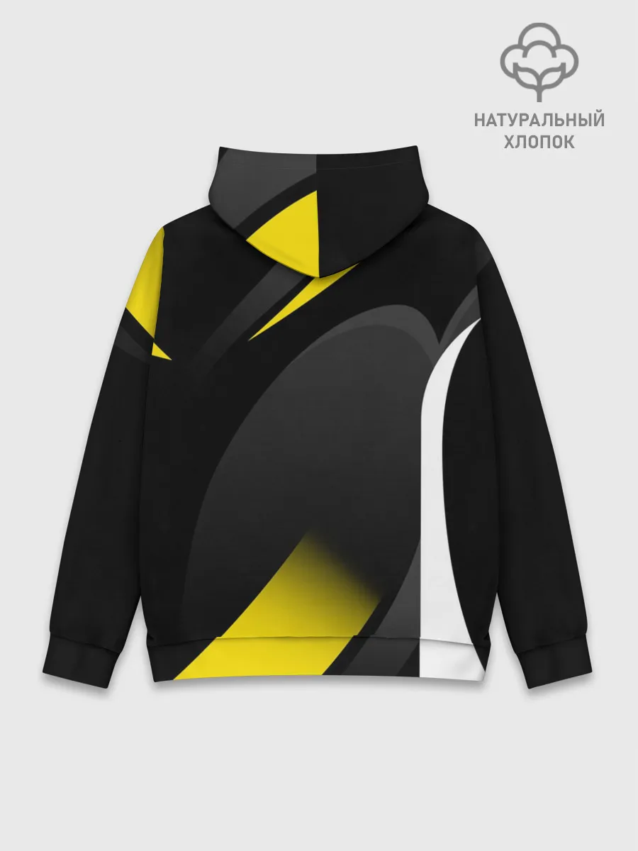 Худи мужской база хлопок / SPORT WEAR YELLOW