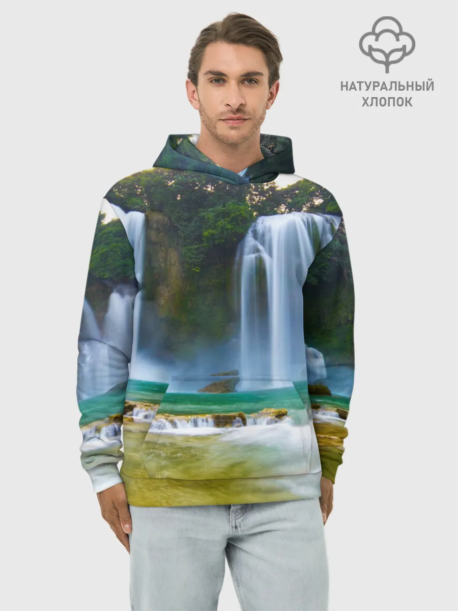 Худи мужской база хлопок / водопад