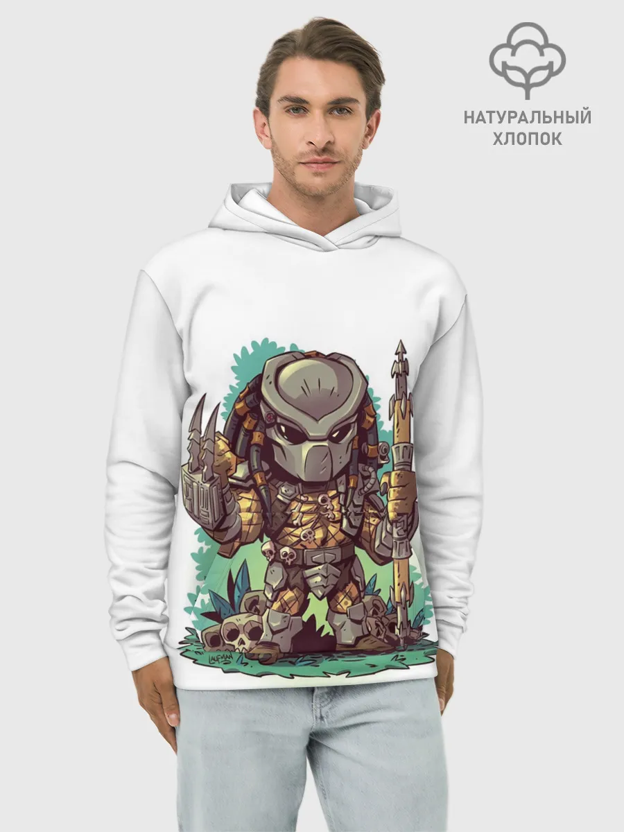 Худи мужской база хлопок / ХИЩНИК | PREDATOR