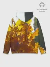 Худи мужской база хлопок / Букет из осенних листьев