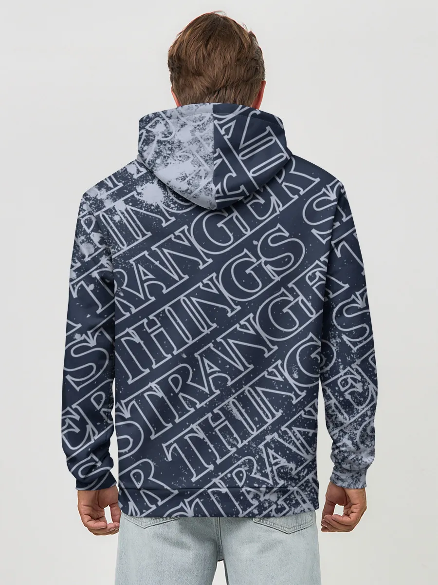 Худи мужской база хлопок / ОЧЕНЬ СТРАННЫЕ ДЕЛА / STRANGER