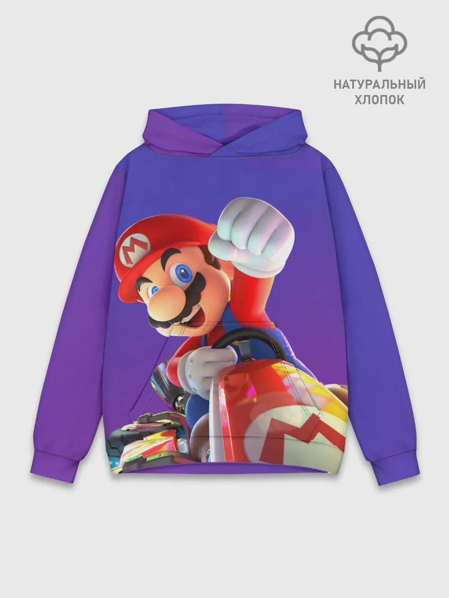 Худи мужской база хлопок / Mario 3D