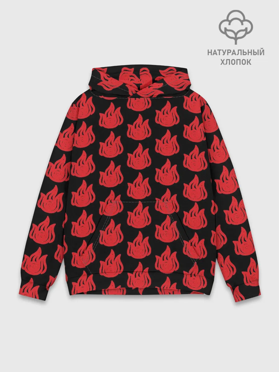 Худи мужской база хлопок / ОГОНЬ