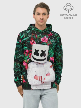 Худи мужской база хлопок / MARSHMELLO ROSES