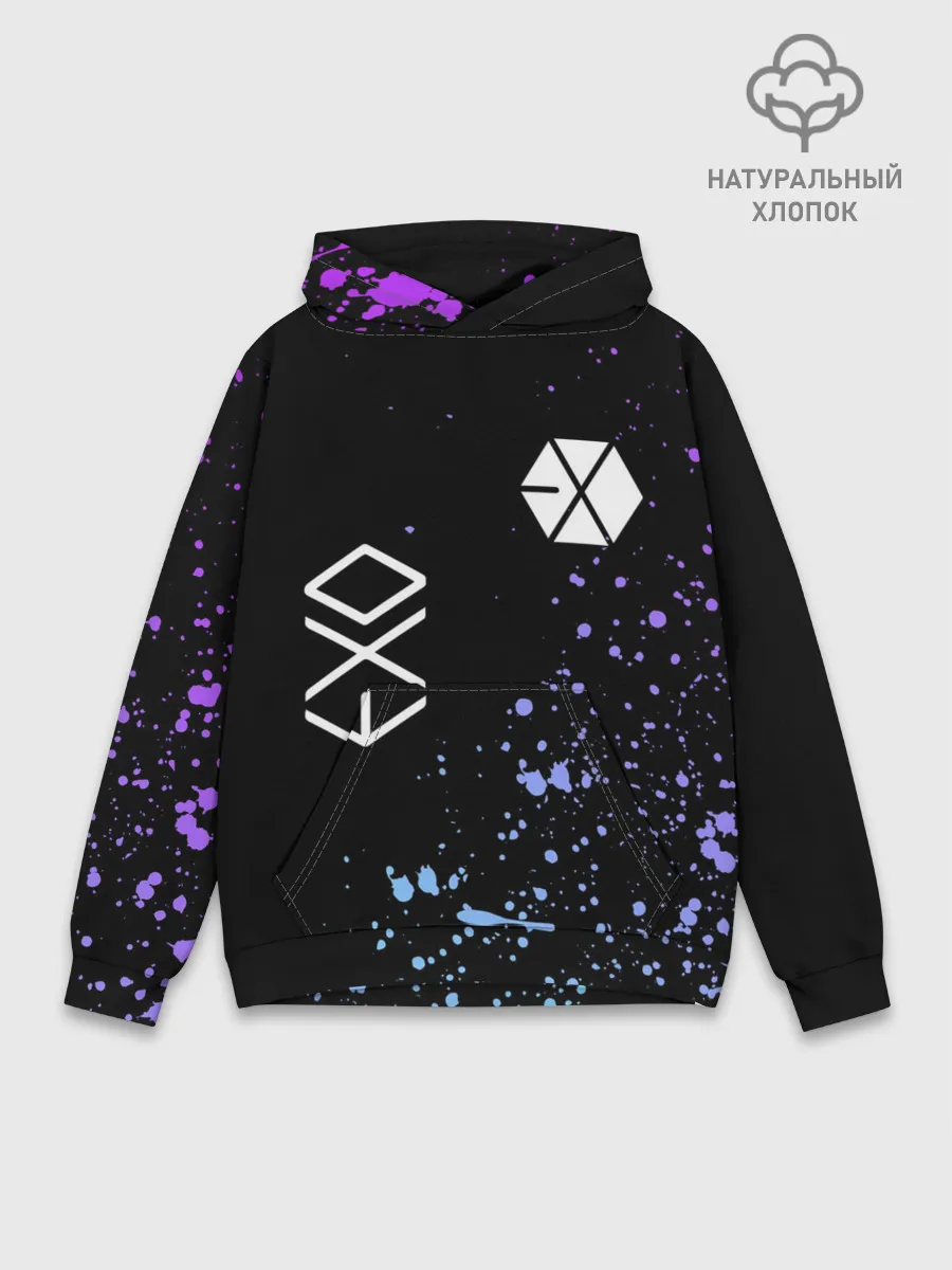 Худи мужской база хлопок / EXO BAND.