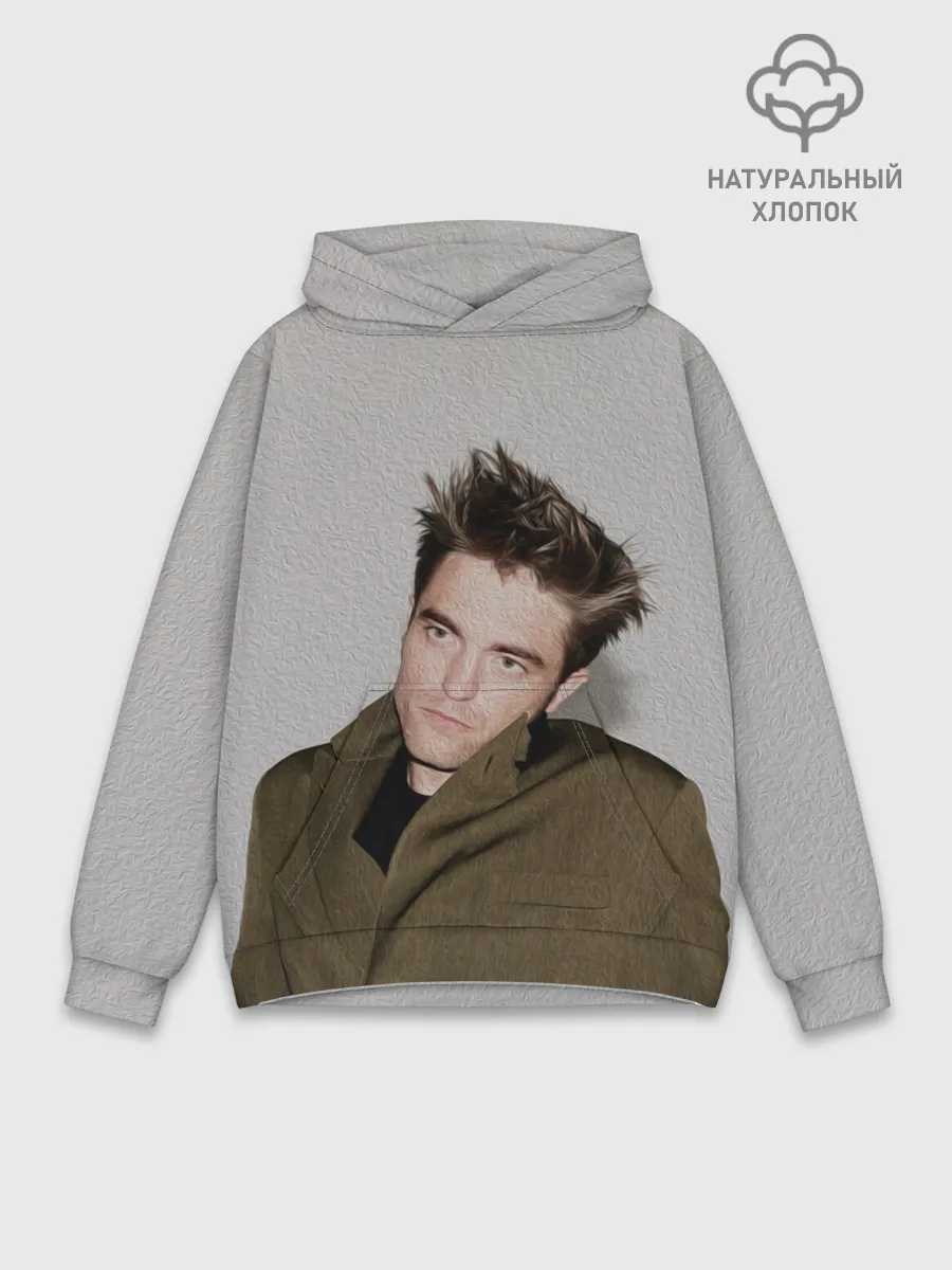 Худи мужской база хлопок / Роберт Паттинсон