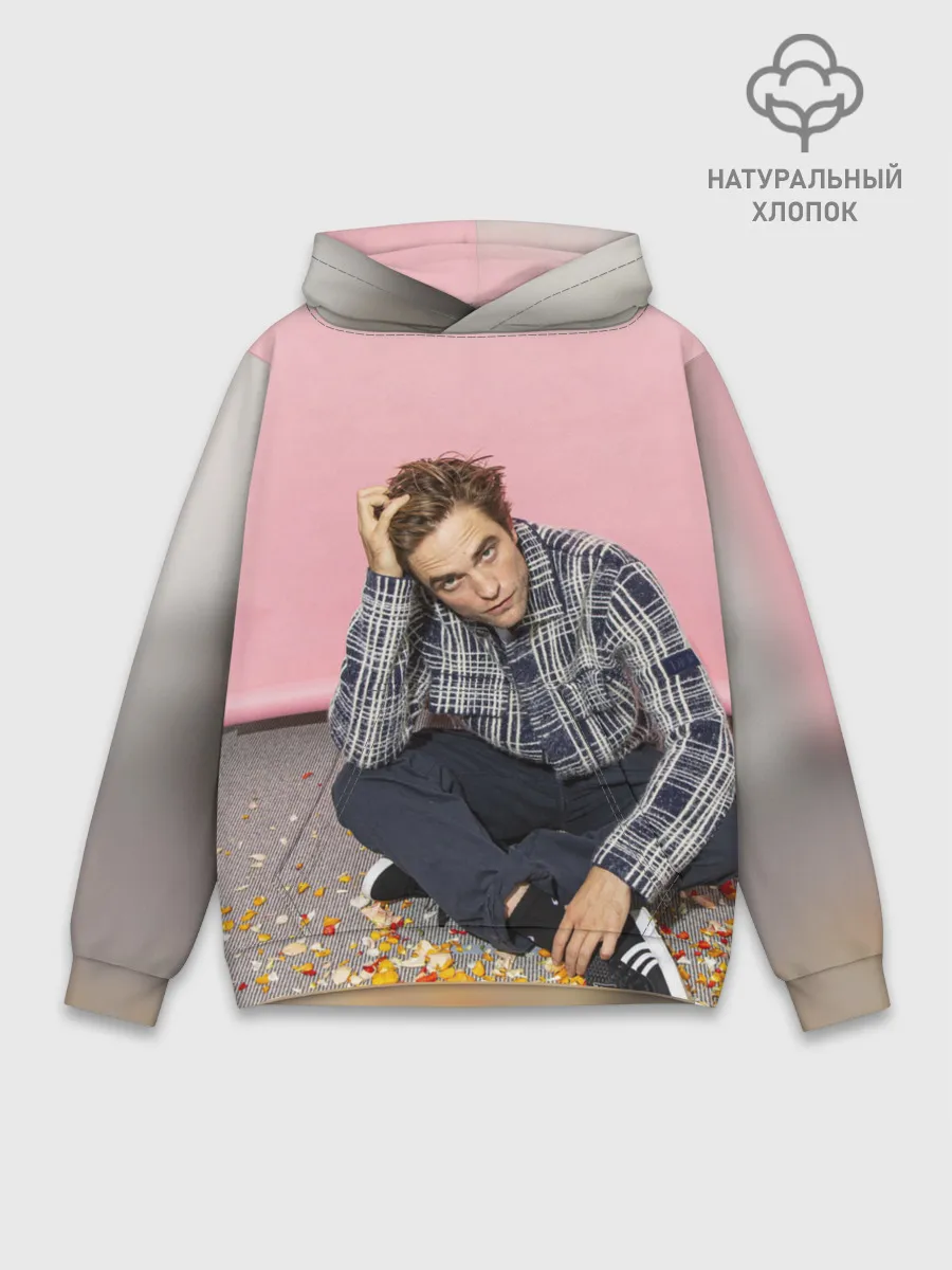 Худи мужской база хлопок / Роберт Паттинсон