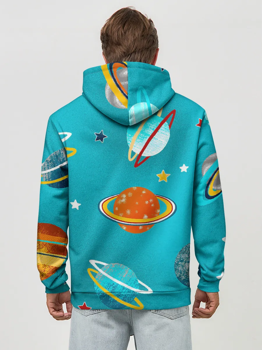 Худи мужской база хлопок / Необычные планеты