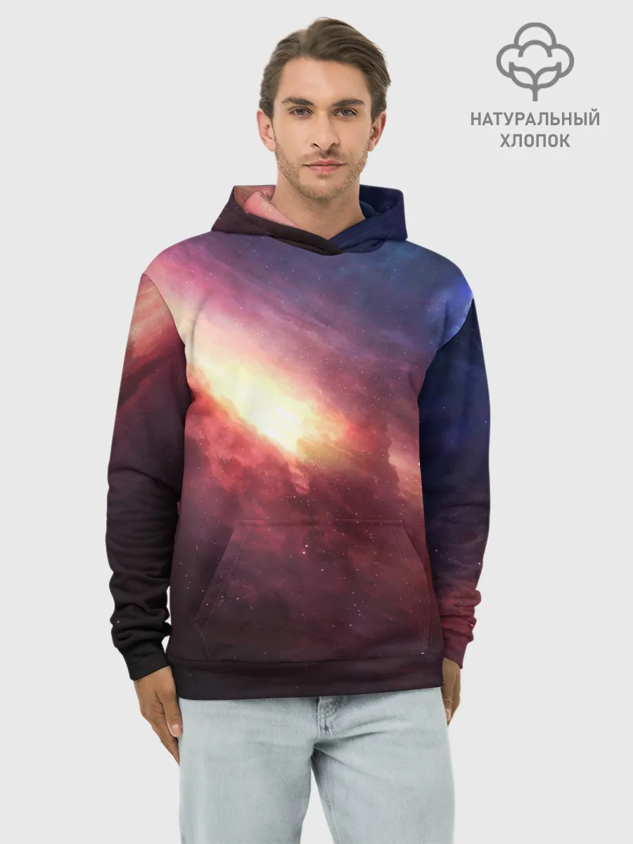 Худи мужской база хлопок / Космос