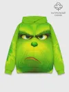 Худи мужской база хлопок / Гринч 3D/ The Grinch