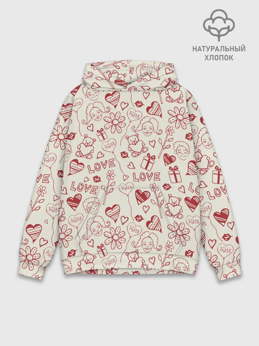 Худи мужской база хлопок / Текстура.