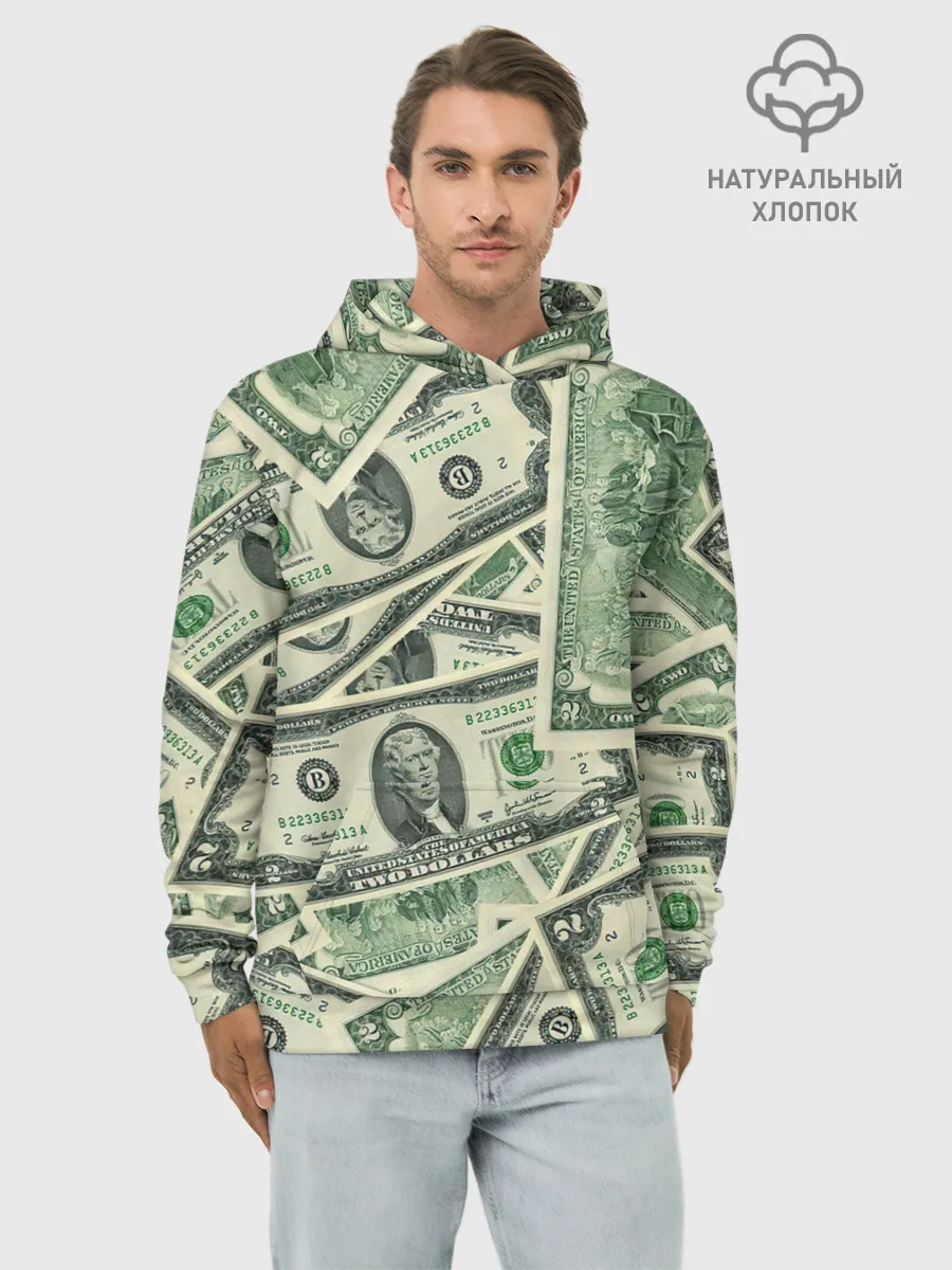 Худи мужской база хлопок / Доллар