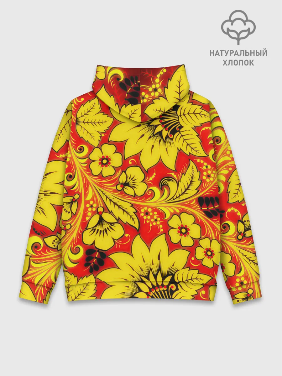 Худи мужской база хлопок / Хохлома