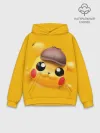 Худи мужской база хлопок / Pikachu Pika Pika