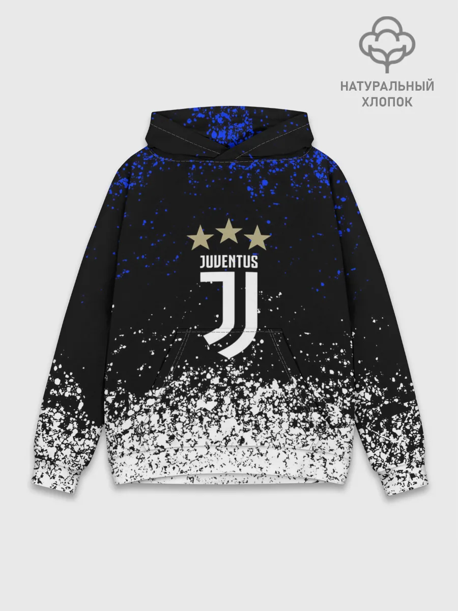 Худи мужской база хлопок / JUVENTUS.