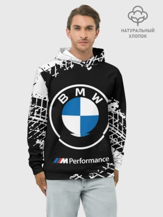Худи мужской база хлопок / BMW / БМВ