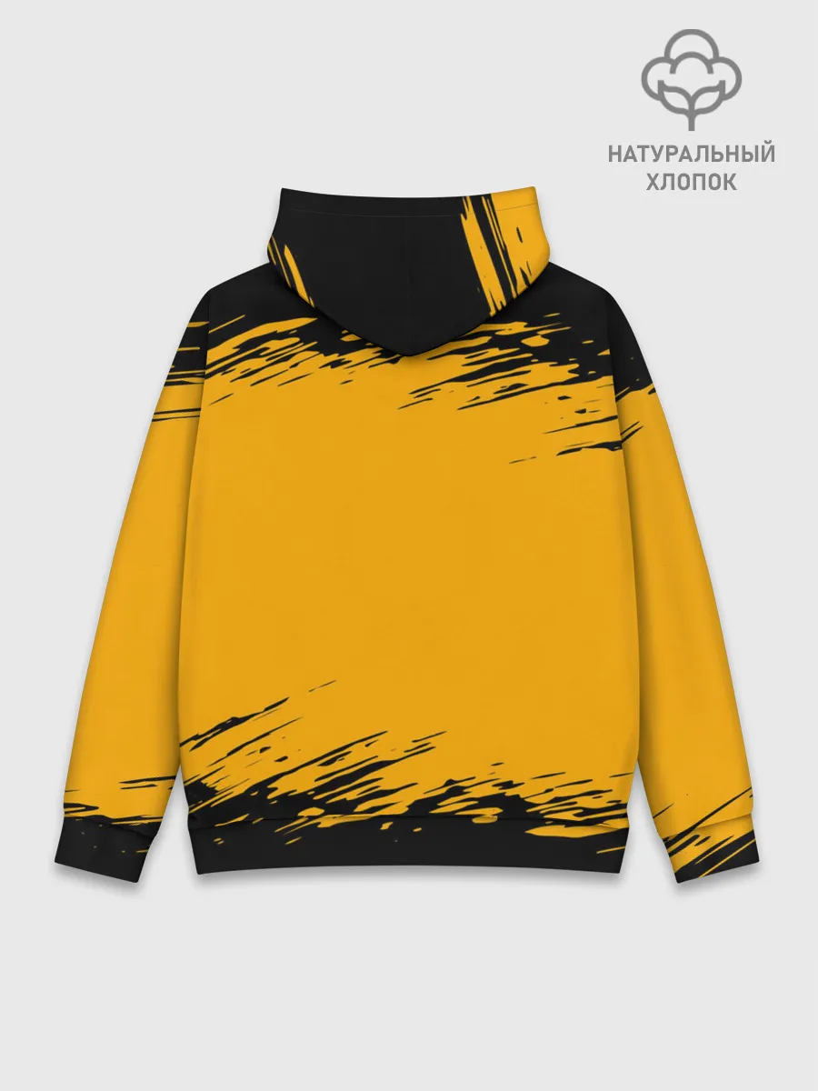 Худи мужской база хлопок / Pikachu black&yellow