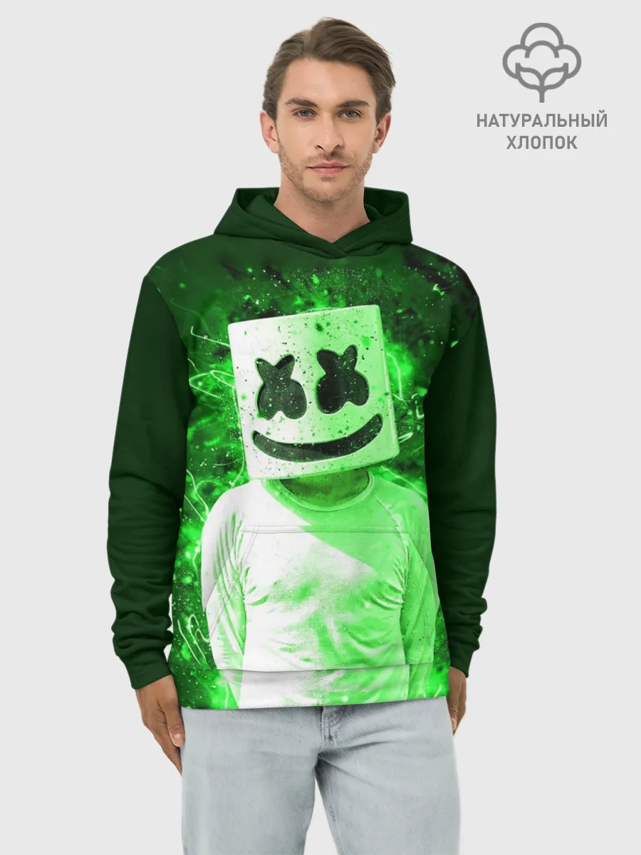 Худи мужской база хлопок / MARSHMELLO