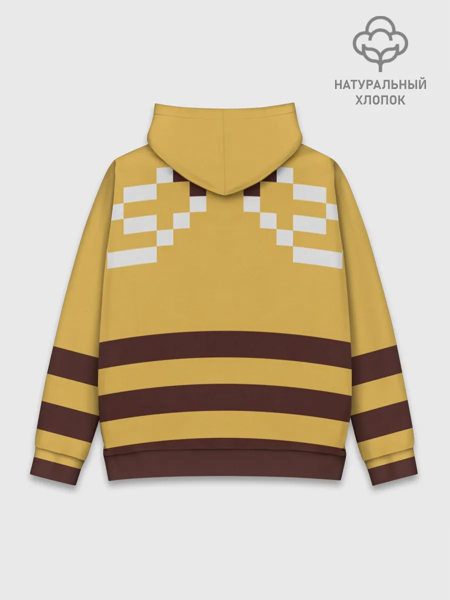 Худи мужской база хлопок / Minecraft Bee