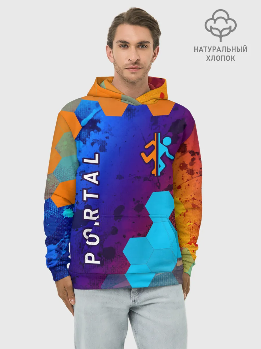 Худи мужской база хлопок / PORTAL / ПОРТАЛ