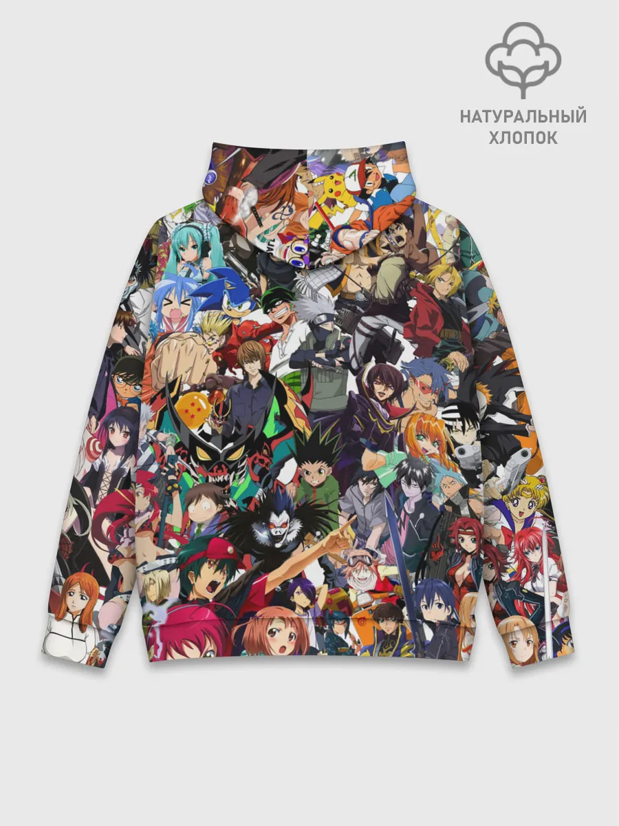 Худи мужской база хлопок / ACTION ANIME CHARACTERS!