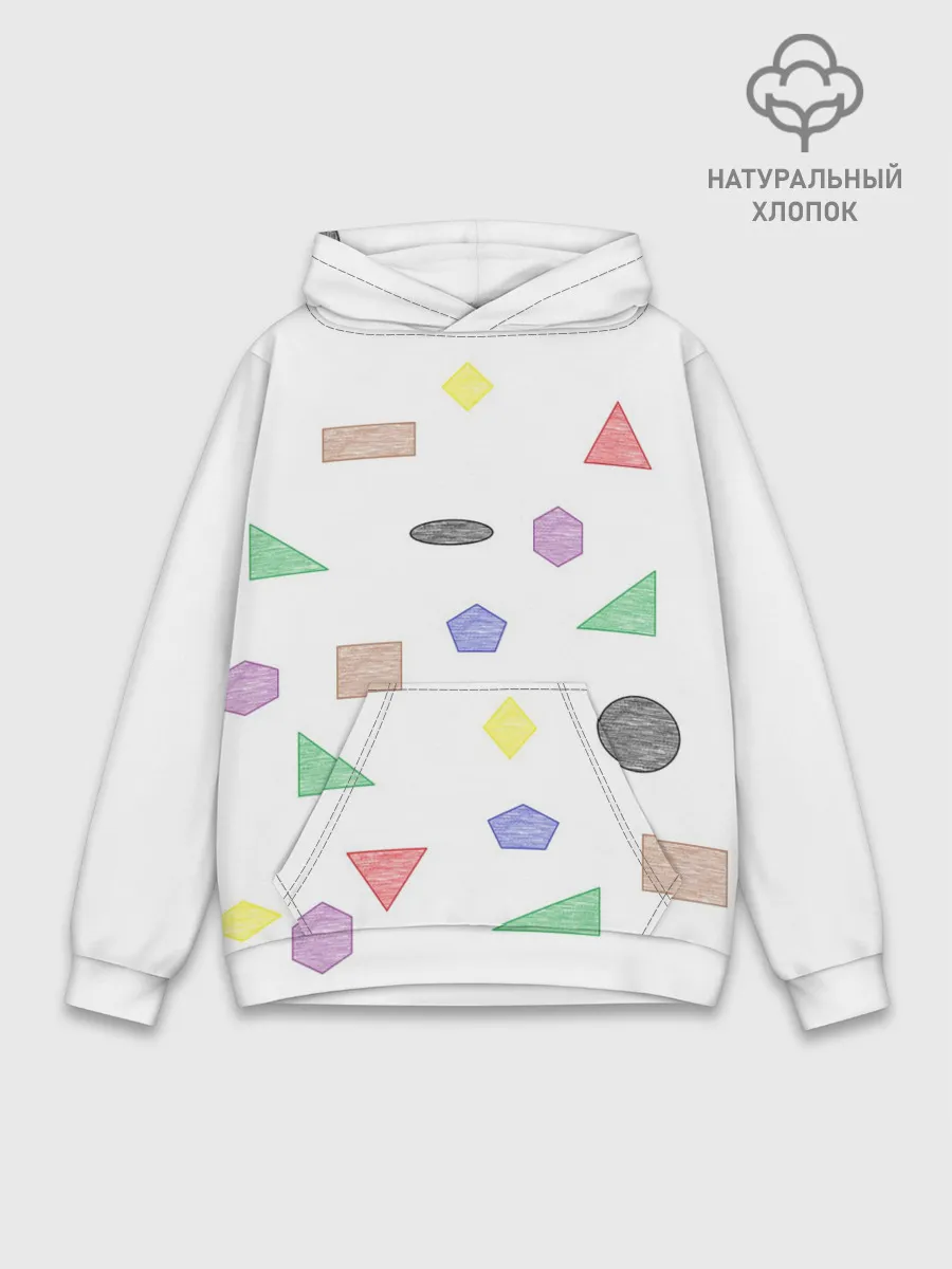 Худи мужской база хлопок / Геометрия