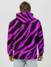Худи мужской база хлопок / Неоновая зебра