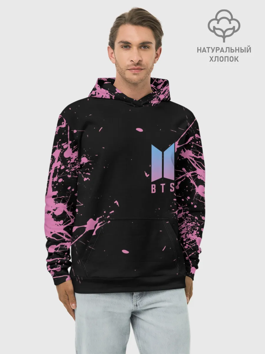 Худи мужской база хлопок / BTS