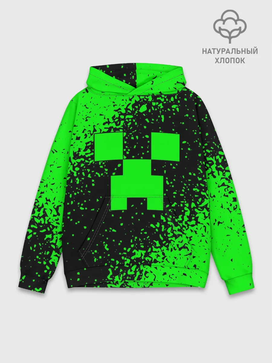 Худи мужской база хлопок / MINECRAFT