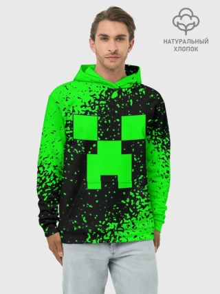 Худи мужской база хлопок / MINECRAFT