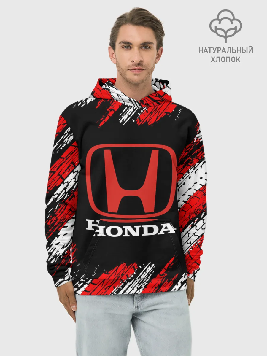 Худи мужской база хлопок / HONDA.